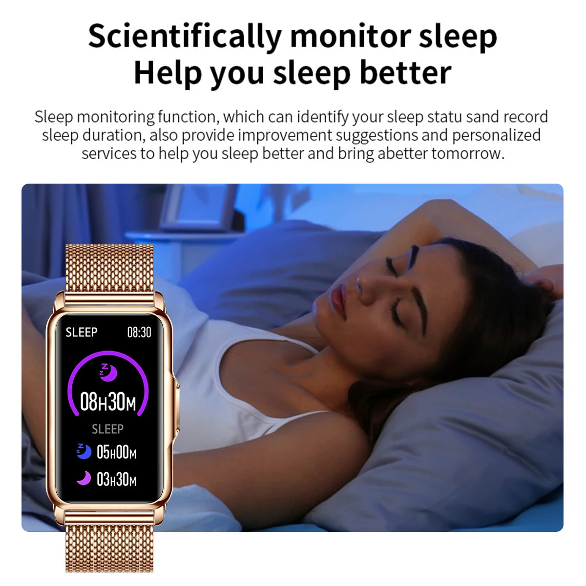 Smart Watch Men Women Fitness Bracelet Sport Band Heart Rate Blood Pressure Monitor Waterproof Bluetooth Call Watch