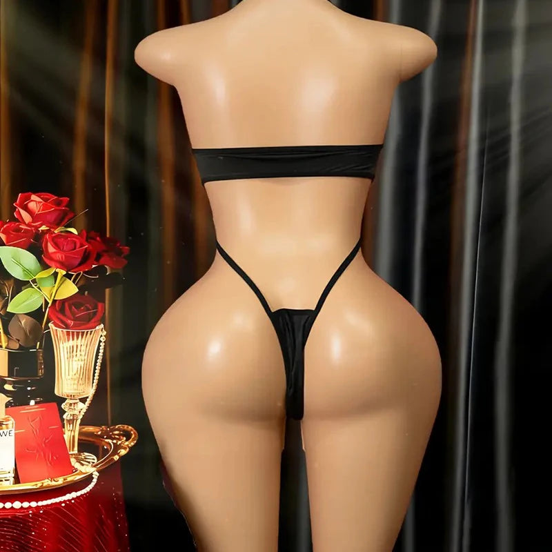 Lace Lingerie Set Women Transparent Bra & Brief Set Bodysuit Underwear Suit