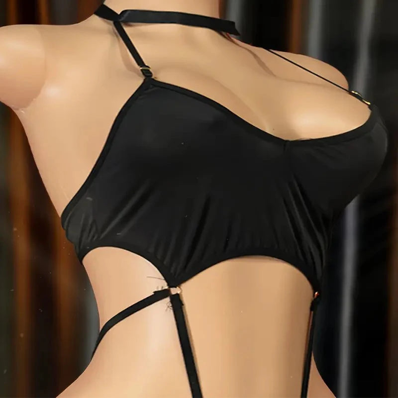Lace Lingerie Set Women Transparent Bra & Brief Set Bodysuit Underwear Suit