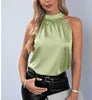 2026 New Spring Women's Elegant Halter Sleeveless Tank Top - Loose Fit Vest Stylish Summer Wear for Daily Casual Vacation