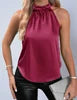 2026 New Spring Women's Elegant Halter Sleeveless Tank Top - Loose Fit Vest Stylish Summer Wear for Daily Casual Vacation