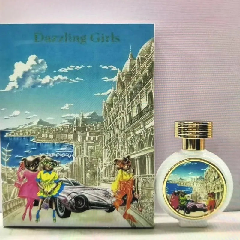 women Long Lasting Fresh Woody Perfume 75ml Oriental Elegant Fragrance with Warm Spicy Aroma Gentle Alluring Scent for Confident
