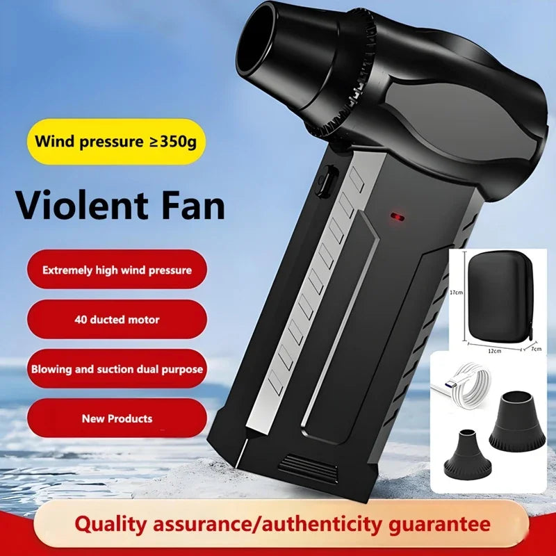 Super Violent Blower 1200000RPM Brushless Turbo Jet Blower Dry 10000mAh Fast Charging Thrust PC Cleaning Tool Duct Fan 2026 NEW