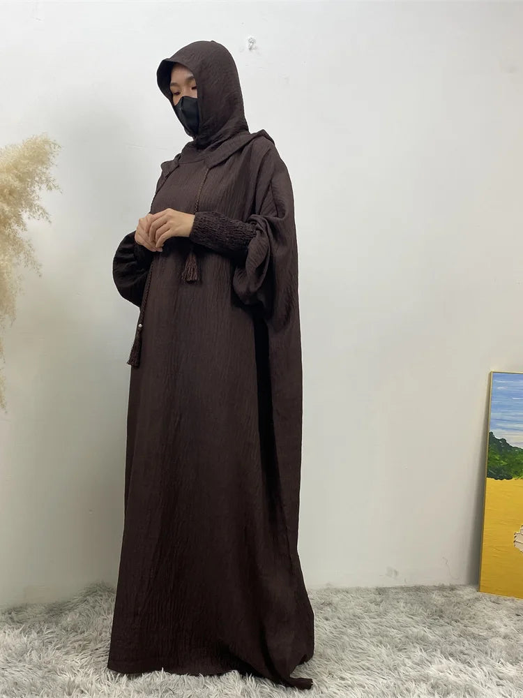 عباية كاجوال خليجية    Elegant Hooded Abaya