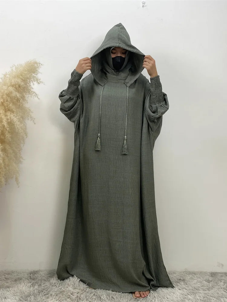 عباية كاجوال خليجية    Elegant Hooded Abaya