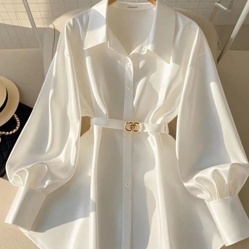EYSORA Luxury White Blouse