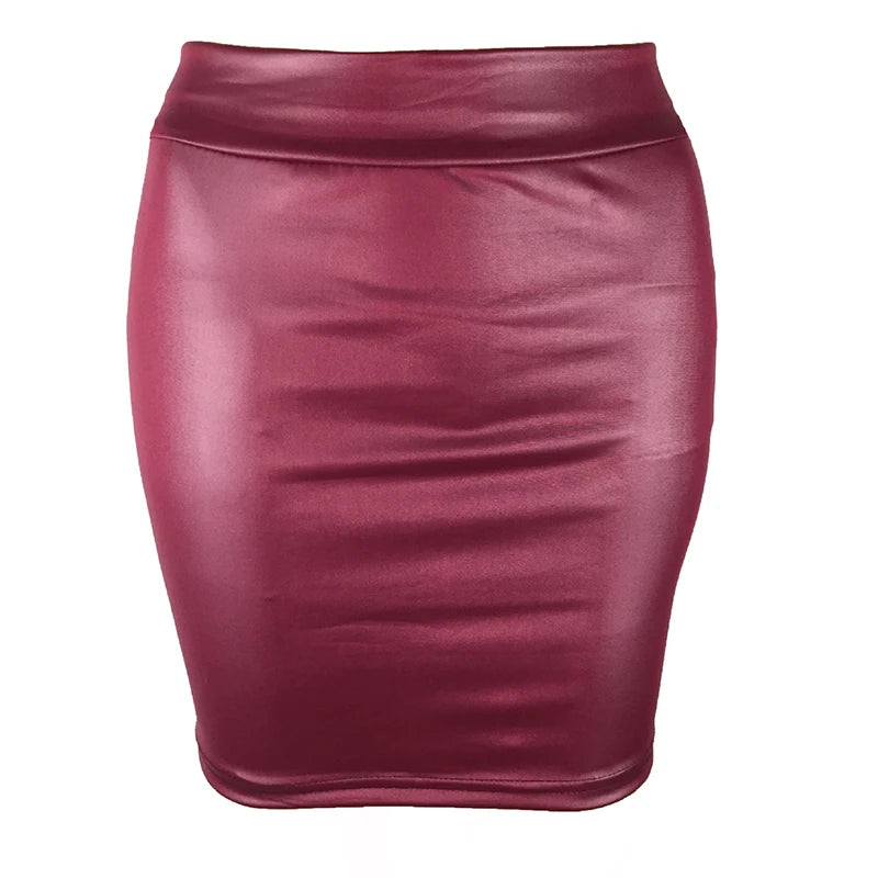 ✨ PU Leather Mini Skirt for Women – Sexy Streetwear Style