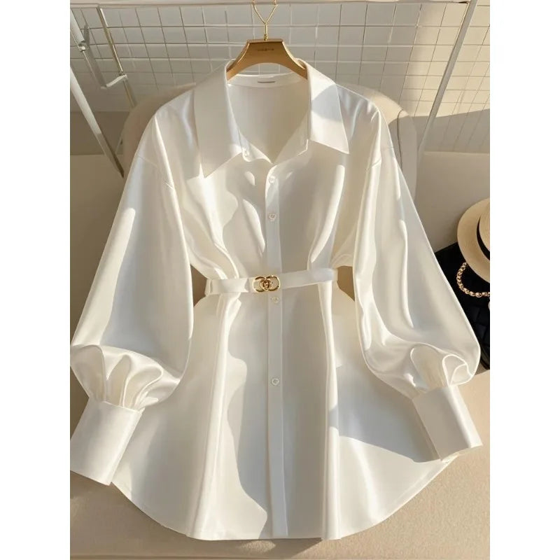 EYSORA Luxury White Blouse