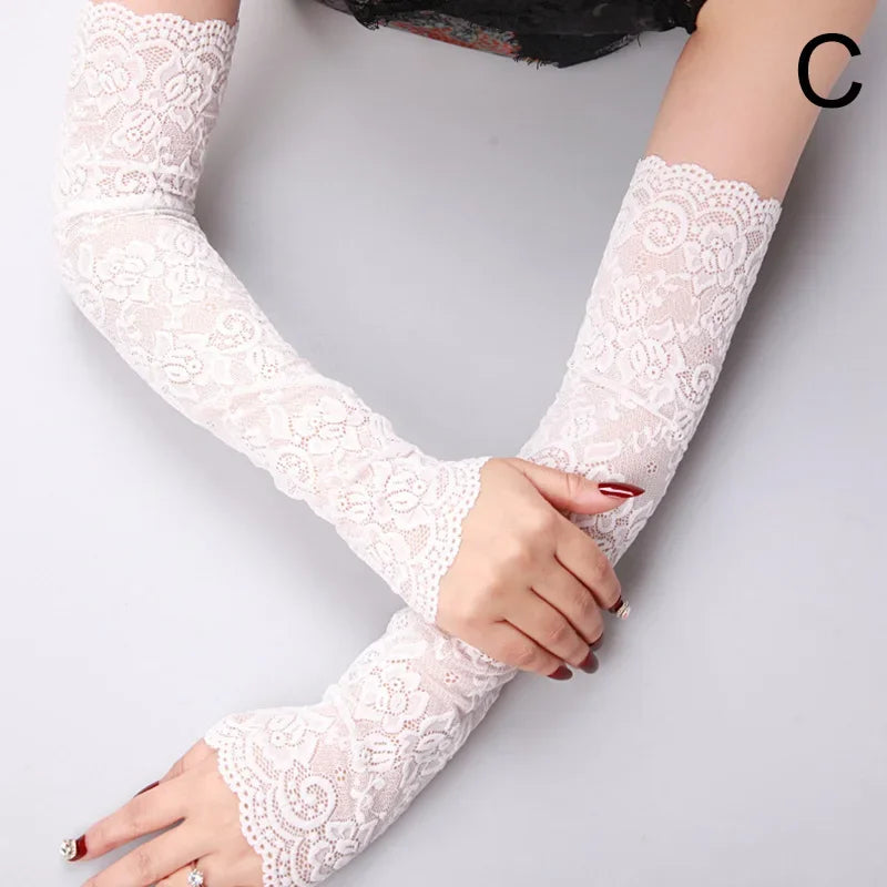 ✨ Elegant UV Protection Sleeves for Women – Breathable Summer Gloves