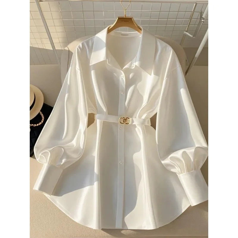 EYSORA Luxury White Blouse