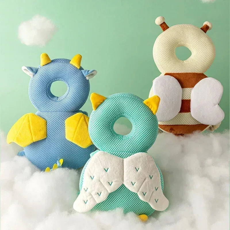 Toddler Baby Head Protector Safety Pad Cushion Back Prevent Injured Angel Bee Cartoon Security Pillows Protective Headgear
