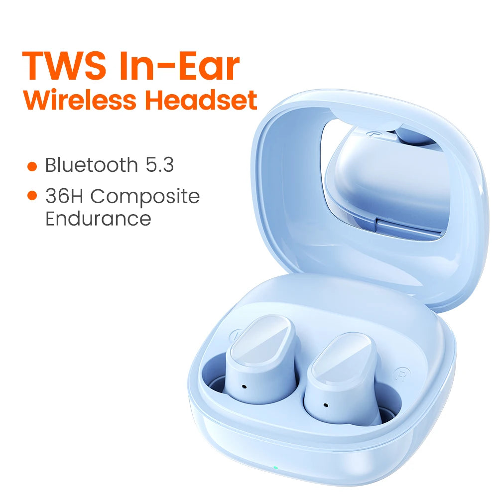 Bluetooth 5.3 Wireless HiFi In-Ear Headphones Touch Control with Mic Sports Noise Reduction Earbuds