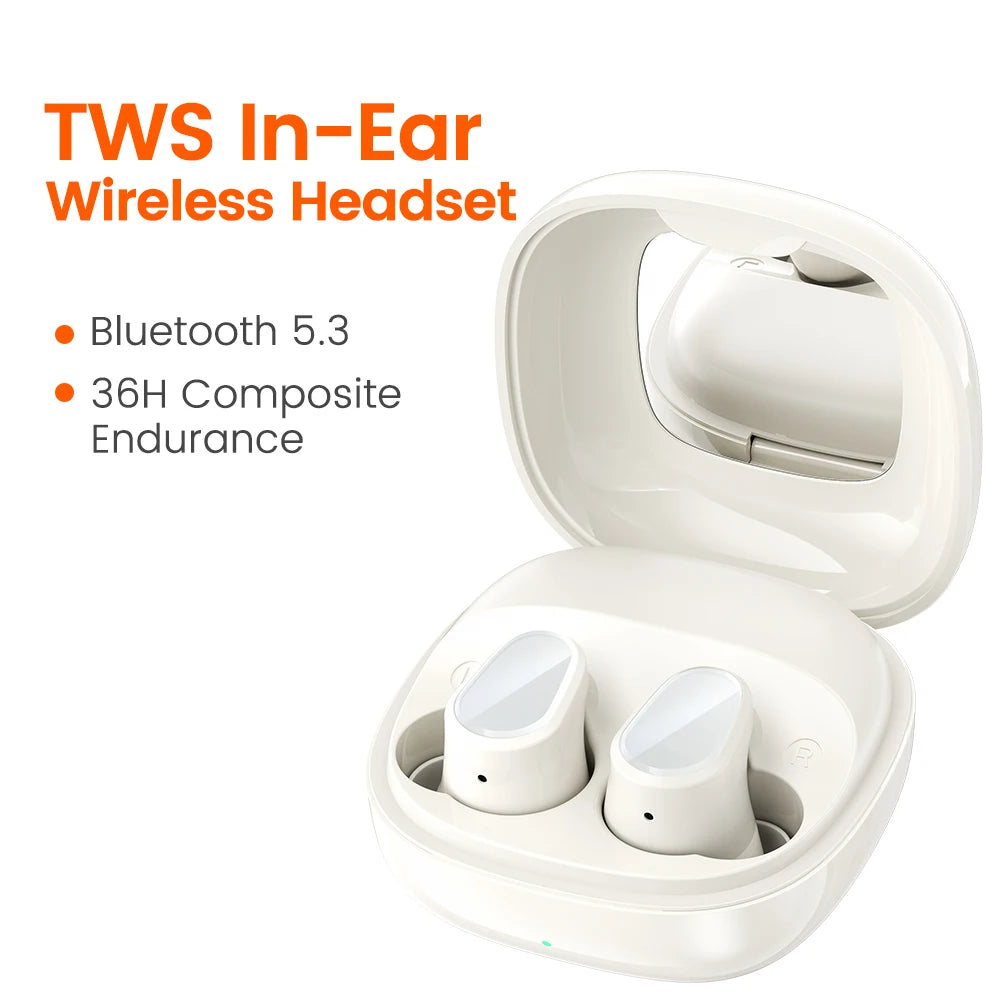 Bluetooth 5.3 Wireless HiFi In-Ear Headphones Touch Control with Mic Sports Noise Reduction Earbuds